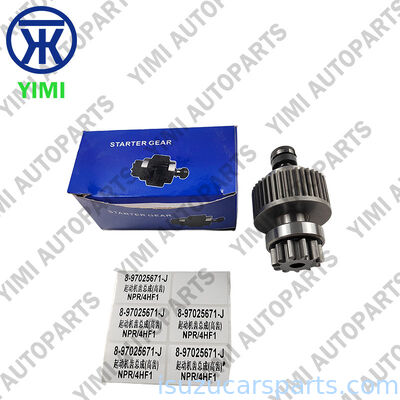 Qualität 11-Zahn Starter-Ritzel-Kupplungs-Baugruppe 8-97025671-0 8970256710 OEM Standardgröße Starter-Freilaufkupplung für ISUZU NPR66 NKR66 NKS58 4HF1 4BE1 Fabrik